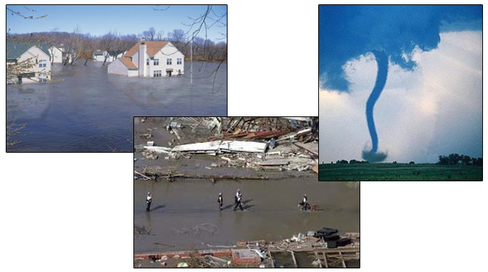 Natural and manmade disaster image