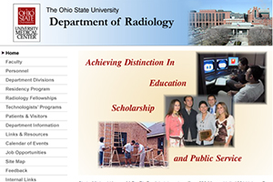 Department of Radiology's Website