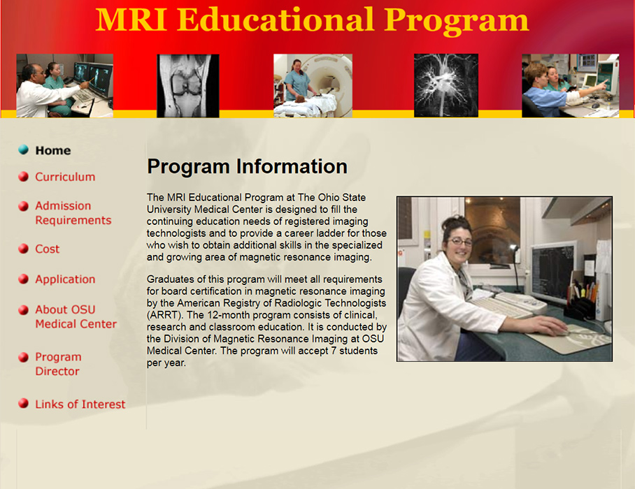 OSU Department of Radiology MRI Education Program
